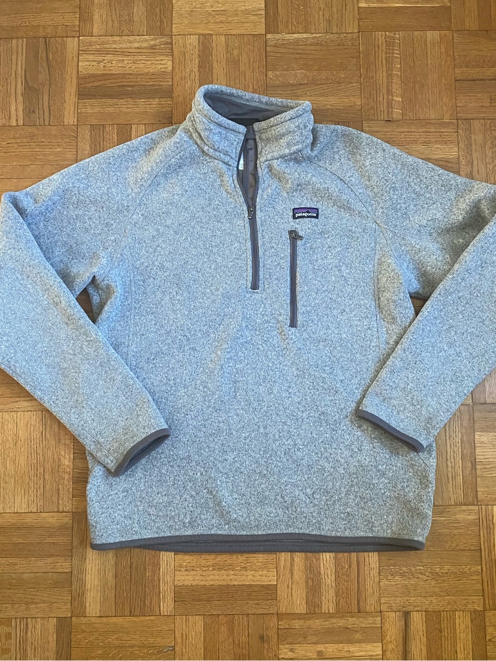 Patagonia Better Sweater Quarter Zip 2014 Gray Mens M